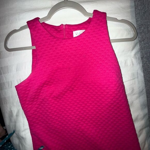 Eliza J Pink Ruffled Sheath Dress Cocktail - Picture 13 of 13